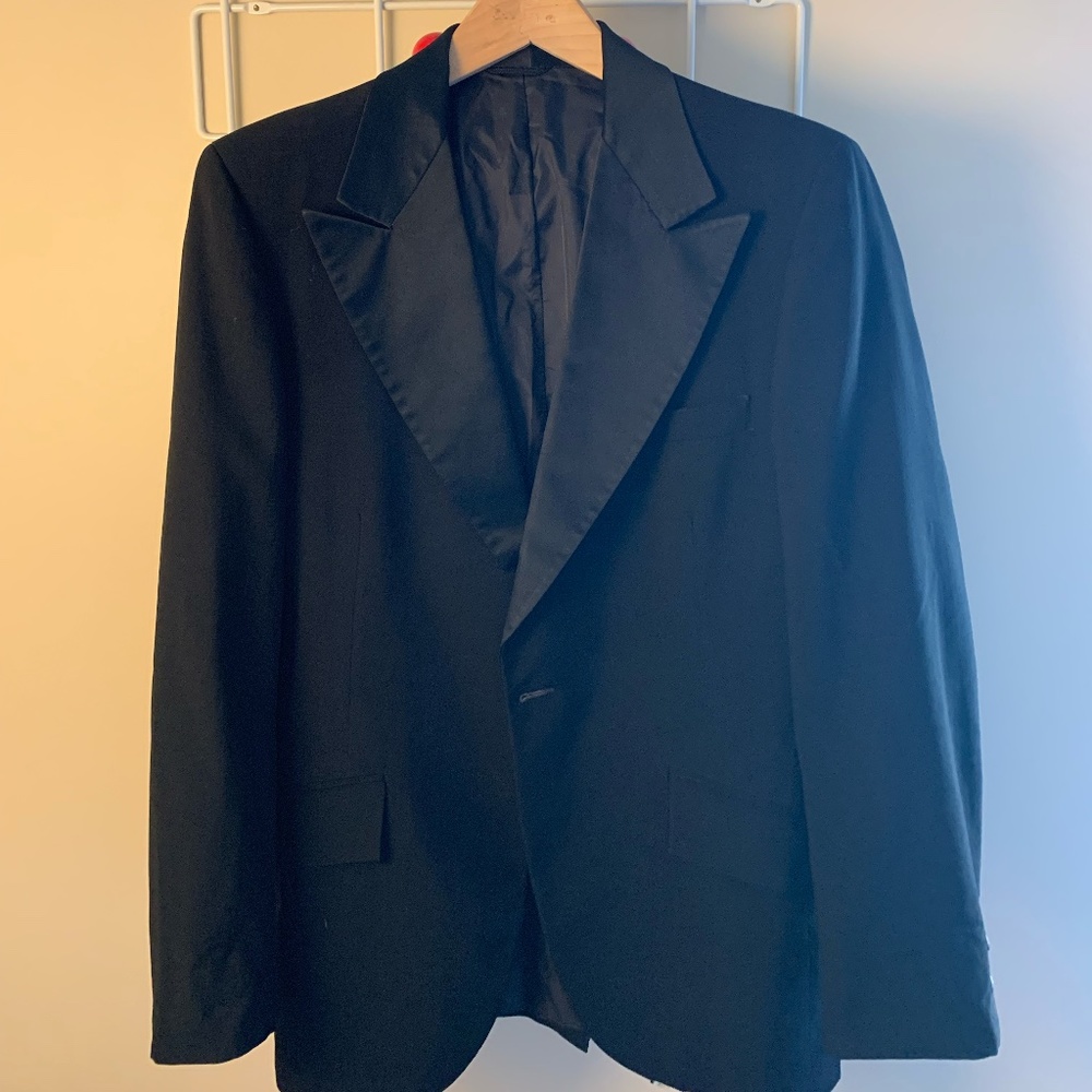 Tailored Black Tux Blazer - image 1